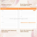 Custom Hardcover Weekly and Monthly Goal Planner Notebook